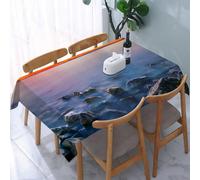 UREJD Linen Tablecloth 152x228 cm,Hermosa Vista de Niagara On The Lake Durante la Puesta del Sol,Washable Outdoor Table Anti-Stain Dining Table Decorative for,Christmas,Parties,Birthdays
