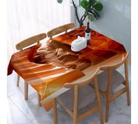 UREJD Linen Tablecloth 152x228 cm,Impresionante Toma del Gran Cañón Dentro de la Cueva Antílope,Washable Outdoor Table Anti-Stain Dining Table Decorative for,Christmas,Parties,Birthdays