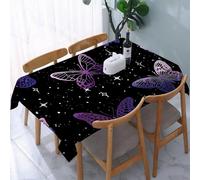 UREJD Linen Tablecloth 152x228 cm,Mariposa de Puntos Brillantes. Vector,Washable Outdoor Table Anti-Stain Dining Table Decorative for,Christmas,Parties,Birthdays