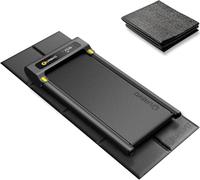 UREVO Alfombrilla plegable para cintas de correr, Alfombrilla protectora de suelo, impermeable y antideslizante, para bicicletas estáticas, bicicletas de ciclo indoor, máquinas de remo y elípticas