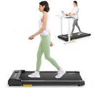 UREVO Walking Pad, Cinta de Andar, Cinta de Correr Debajo Escritorio, Ultra Delgado y Silencioso para Hogar y Oficina, Máquina de Correr Portátil de 2,5 HP con App y Control Remoto, MAX.120 kg