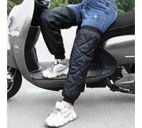 URFEDA Calentadores de rodilla de invierno para moto, 1 par de rodilleras, forro polar, calentadores de rodillas, con cremallera, resistentes al agua, cortavientos, calentadores de piernas de plumón,