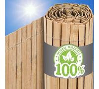 UrFence Su Oasis: 110x600 Valla Jardín Bambú Natural - Protector Balcón Exterior - Malla Ocultación Terraza - Cañizo Pergola Privacidad Separador Patio Cerramiento Decoración Exterior Sombreo Cercado