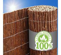 urfence Tu Oasis: 120x300 Valla de Mimbre Natural - Malla Ocultacion Balcon Privacidad - Protección Sol y Viento - Vallas Cañizo Terraza Vaya de Jardin Sombreo Panel Decorativo Madera Caña Ocultacion