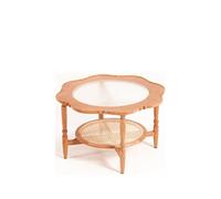 URGDWEKJY Mesa de centro pequeña mesa de centro nórdica de madera para el hogar, sofá de departamento pequeño, mesa auxiliar redonda, sala de estar, mesa de centro pequeña, mesa de dormitorio