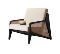 URGDWEKJY Sofá silla nórdica moderna de ratán individual para el hogar, sala de estar, oficina, dormitorio mayor, balcón, sala de estar