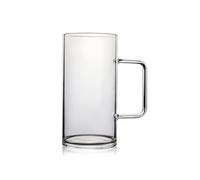URGDWEKJY Taza de vidrio hecha a mano resistente al calor transparente taza de café 700 ml taza de zumo agua cerveza beber taza de oficina taza de agua (A)