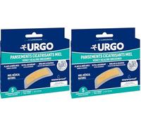 Urgo - Apósitos Cicatrizantes con Miel - Quemaduras y Heridas Superficiales - talla única, Caja con 5 Apósitos Estériles (Paquete de 2)