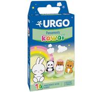 Urgo Apósitos Kawaii - Protección para heridas superficiales - 16 unidades (4 diseños)