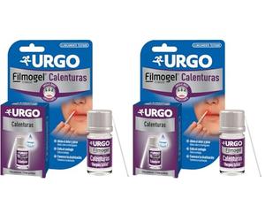 Urgo - Calenturas Filmogel® - Tratamiento para úlcera labial, para todas las etapas de la calentura - Alivia el picor, escozor y quemazón - Frasco de 3 ml con 24 aplicadores (Paquete de 2)