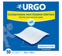 Urgo Compresses No Tissées Stériles 7,5cm x 7,5cm 2x50uts
