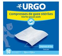 Urgo Compresses Stériles 7,5cm x 7,5cm 2x50uts