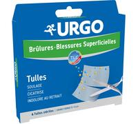 Urgo Quemaduras y Heridas Superficiales Tules 8x8cm 4uds