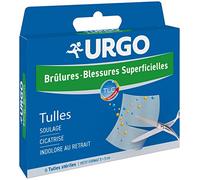 Urgo - Tulles quemaduras - lesiones superficiales - Tul lipídicocoloides - Tamaño pequeño, x6
