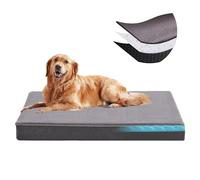 URGVANZ Pet Momery - Cama de Espuma para Perros Grandes, Cama ortopédica de Felpa para Perros Mayores y artríticos, Cama refrescante XL con Funda extraíble, Forro Impermeable, 41 Pulgadas