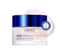 URIAGE AGE ABSOLU Crema Antiedad con RETINOL, ÁCIDO HIALURÓNICO y VITAMINAS C&E - Procolágeno X6 - Reduce arrugas, textura cremosa rosada, luminosidad instantánea - Patente exclusiva