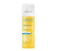 Uriage Bariésun Bruma Solar Seca Hidratante SPF50+ con Vitamina E - Muy Alta Protección UVA/UVB y Luz Azul - Spray Corporal Fácil de Aplicar - Ultra Resistente al Agua - Acabado Transparente