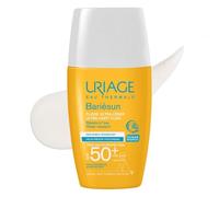 Uriage Bariésun Fluido Solar Ultra Ligero SPF50+ con Vitamina E - Protección Muy Alta UVA/UVB y Luz Azul - Tamaño de Bolsillo - Acabado Invisible - No comedogénico - Ultra Resistente al Agua