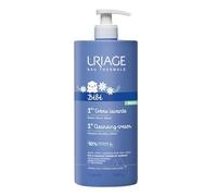 URIAGE Bébé Gel lavant corps y cabello con edelweiss bio y karité. Limpia suavemente y protege el film hidrolipídico. Sin parabenos, sin jabón y pH fisiológico.