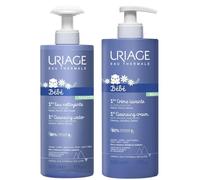 Uriage Gel-Champú Bebés 500 ml + Agua Limpiadora Corporal sin Aclarado 500 ml