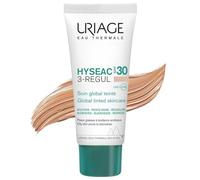 Uriage Hyseac Cuidado Global con color SPF30 con AHA y Ácido Salicílico - Reduce los brillos y unifica la piel- Alta protección UVA/UVB - Para pieles grasas con tendencia a las imperfecciones