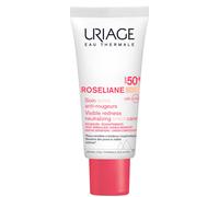 Uriage Roséliane CC Cream SPF50+ con Ginseng y Extracto de Alga Parda - Disimula Rojeces y Unifica el Tono de la Piel - Tono Claro - No Comedogénica - Apta para Piel Sensible - 40ml