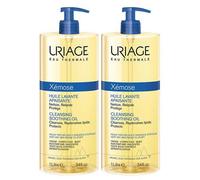 Uriage Xémose Aceite Corporal Limpiador Calmante para Piel Seca Atópica 1 L (Paquete de 2)