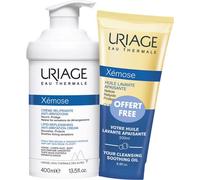 Uriage Pack Xémose Crema Emoliente 400mL + Aceite Limpiador 200mL