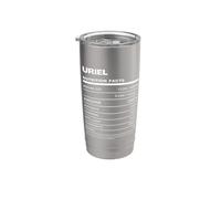 Uriel Datos de Nutrición Nombre Gracioso Vaso térmico de acero inoxidable de doble pared