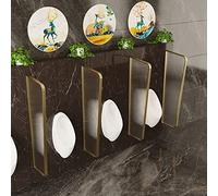 Urinal Partit Sn Frosted S Panel divisor para baño e inodoro, pared separada de orinal creativo para baños