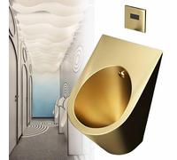 Urinario de acero inoxidable, montaje en pared comercial, descarga automática, inducción inteligente, antiolor, inodoro público para baño y uso al aire libre