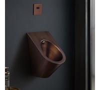 Urinario de acero inoxidable para hombres, montado en la pared, con sensor automático de descarga inteligente, diseño a prueba de derrames para el hogar, la escuela, el hotel, el bar, el centro comer