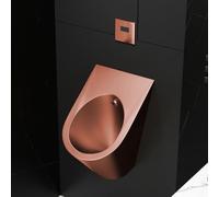 Urinario de acero inoxidable para hombres, montado en la pared, con sensor automático de descarga inteligente, diseño a prueba de derrames para el hogar, la escuela, el hotel, el bar, el centro comer
