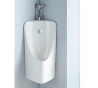 Urinario de cerámica montado en esquina con tubo de drenaje extendido para instalación de garaje, fábrica y baño comercial
