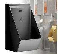Urinario de pared de acero inoxidable con sensor automático para espacios comerciales