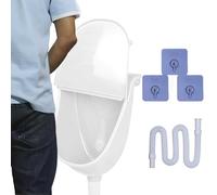 Urinario De Succión Adhesivo: Diseño De Fijación Segura A La Pared Con Tapa Cubierta Y Estructura Fácil De Limpiar, Práctico Accesorio De Saneamiento Para Ahorrar Espacio En Interiores Y Exteriores |
