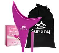 Urinario Femenino Dispositivo, Portátil Orinal Femenino Embudo De Silicona para Mujeres De Pie para Orinar, Reutilizable Urinario Mujer,Adecuado para Actividades Al aire libre,Camping,Viajes(Fucsia)