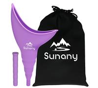 Urinario Femenino Dispositivo, Portátil Orinal Femenino Embudo De Silicona para Mujeres De Pie para Orinar, Reutilizable Urinario Mujer,Adecuado para Actividades Al aire libre,Camping,Viajes(púrpura)