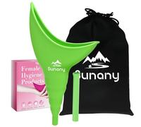 Urinario Femenino Dispositivo, Portátil Orinal Femenino Embudo De Silicona para Mujeres De Pie para Orinar, Reutilizable Urinario Mujer,Adecuado para Actividades Al aire libre,Camping,Viajes(verde)