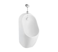 Urinario Hecho en Porcelana con Entrada Superior y Un Acabado Rimless Proton Blanco Roca - Sprint grifo de paso recto empotrable temporizado