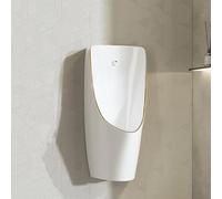 Urinario masculino mural a prueba de salpicaduras, urinario cerámico comercial con descarga por sensor para hombres, para baños de hoteles, escuelas y aseos públicos.(Built-In Sensor)