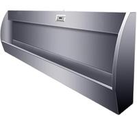 Urinario montado en la pared de acero inoxidable, descarga de alta eficiencia, sensor inteligente, diseño a prueba de salpicaduras para escuelas y lugares públicos