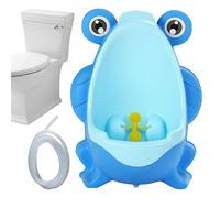 Urinario para niños pequeños - Orinal de entrenamiento para ir al baño con diana divertida,Orinal de pie con forma de rana, bonito entrenador para orinal montado en la pared, entrenador para orinal pa