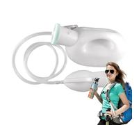 Urinarios de viaje para hombres - Urinario de inodoro de gran capacidad de 68 oz/2000 ml - Botella de orina de viaje para acampar al aire libre para niños mayores y pacientes