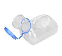 Urinarios Masculinos Portátiles, Recipiente para Cama con Botella de Orina Portátil de 1000 ML, Contenedor de Orina Transparente con Tapa, Orinal de Viaje en Automóvil para