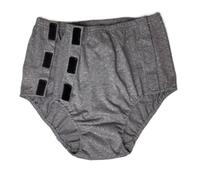 Urinary Incontinence Briefs Reusable Tearaway Urine Care Pants Disability Paralysis Elderly for Men Women (Color : Silver, Size : L)