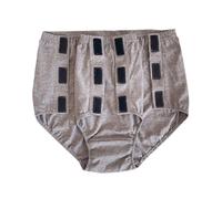 Urinary Incontinence Briefs Reusable Tearaway Urine Care Pants Disability Paralysis Elderly for Men Women (Color : Gray, Size : L)