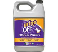 Urine Off Removedor de olores y Manchas para Cachorros y Perros | Spray Limpiador de alfombras Fresh Scent | Eliminador de olores de orina y Manchas enzimáticas Bio Seguro para Mascotas | 3.78 L