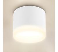 URing Downlight Focos LED Techo 6W 4000K Blanco Neutro, Focos Interior Techo LED Lámpara de Techo GX53 600LM, 230V Redonda Focos Superficie Plafón Focos con anillo acrílico Para Cocina Salon, Blanco