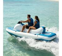 URJWAN Moto de Agua Hinchable Eléctrica Plegable 2 en 1, Kit con Motor de Kayak 500W/700W - 7-11 km/h, Autonomía 120 Min, 1800-2700 RPM, Carga Máx 220 kg, Equipo de Buceo 500W16A
